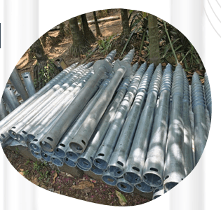 UNUS Homes ground screw system